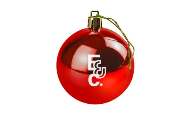Red Shatterproof Christmas Bauble