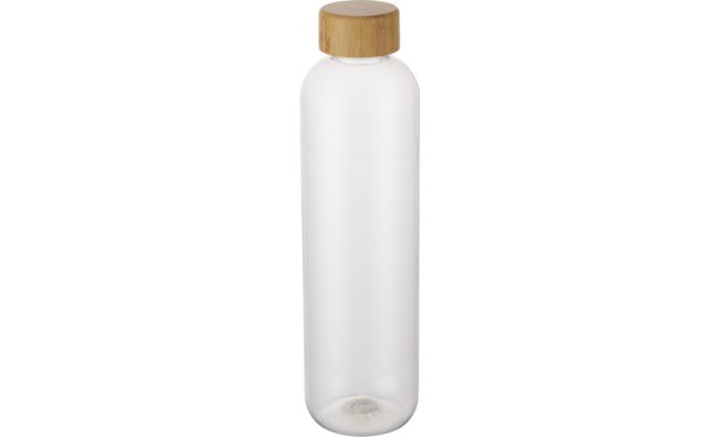 transparent recycled plastic water bottle