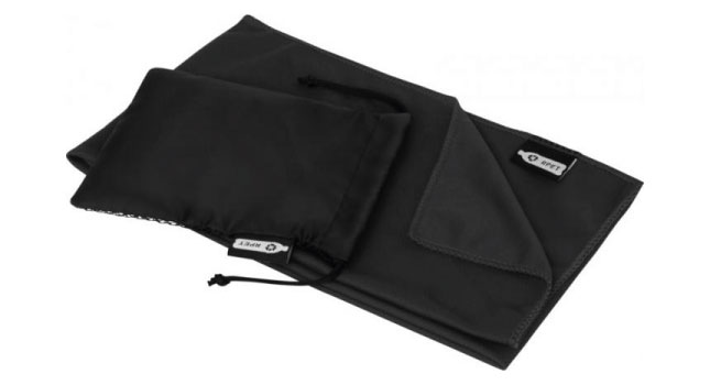 Recycled PET cooling towel black