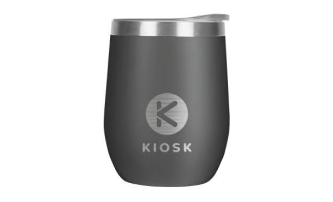 Reusable coffee mug dark grey