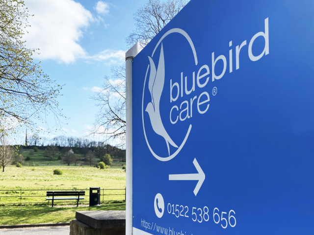 Bluebird Care Lincoln Outdoor Signage