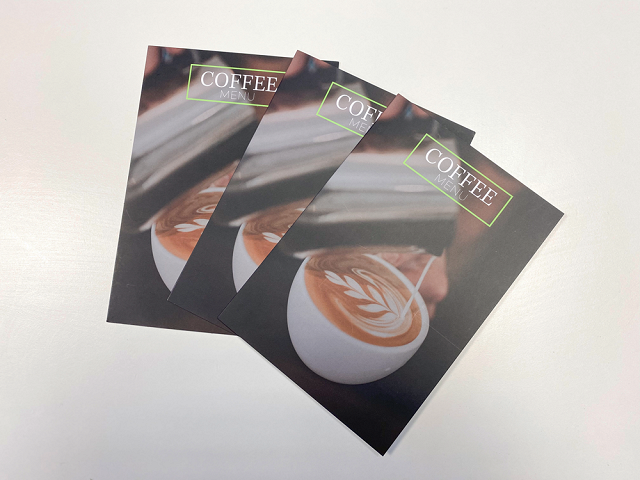 Stokes Coffee Menu Visual Print and Design