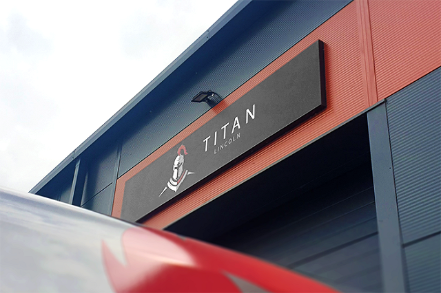 Titan Lincoln Signage on Building