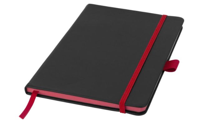 red / black notebook