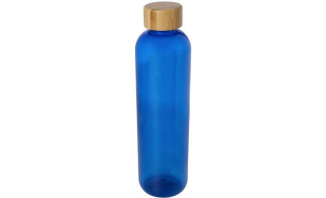 blue recycled plastic water bottle