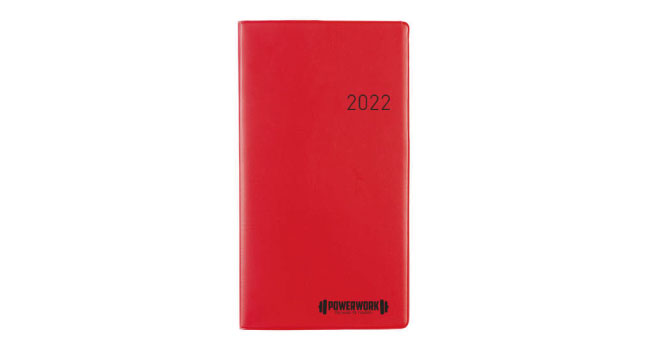 2022 weekly pocket diary red