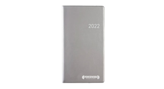 2022 weekly pocket diary silver