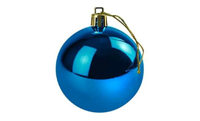 Blue Shatterproof Christmas Bauble