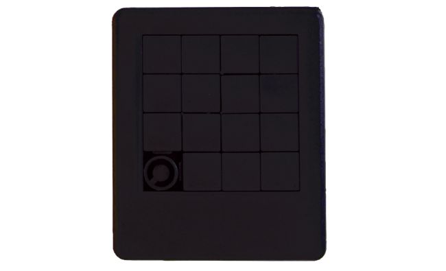 black sliding puzzle game