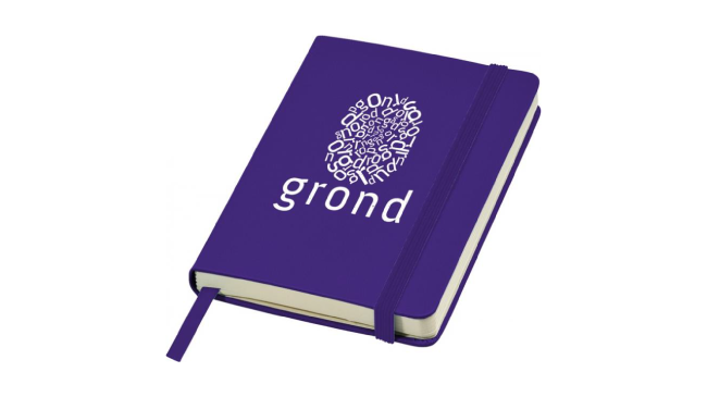 A6 hard cover pocket notebook purple