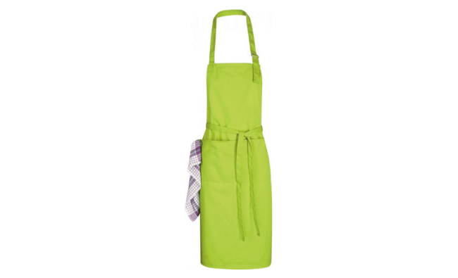 Apron with adjustable neck strap (Lime)