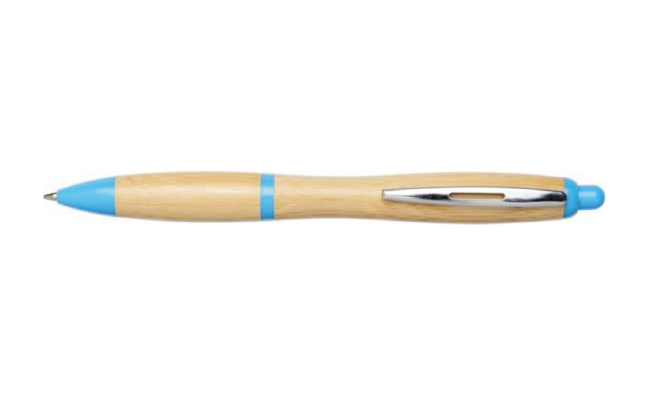 Bamboo ballpoint pen blue