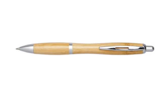 Bamboo ballpoint pen silver