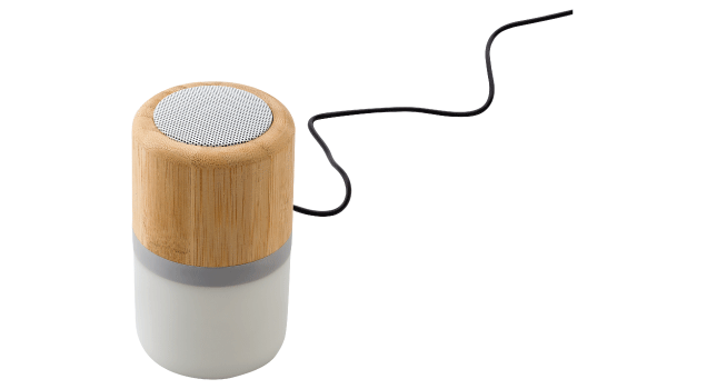 Bamboo wireless speaker lead