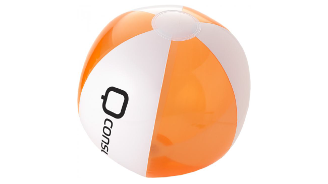 Bondi solid and transparent beach ball orange