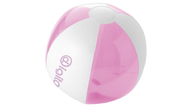 Bondi solid and transparent beach ball pink