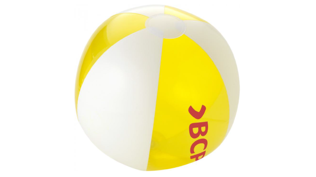 Bondi solid and transparent beach ball yellow