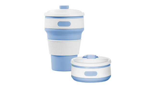 Collapsible Coffee Cups Light Blue