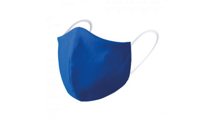 Double layer adult face mask blue