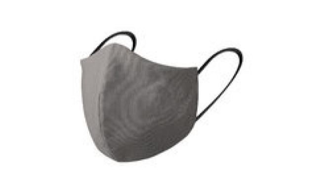 Double layer adult face mask grey