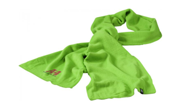 Double Layered Scarf Green