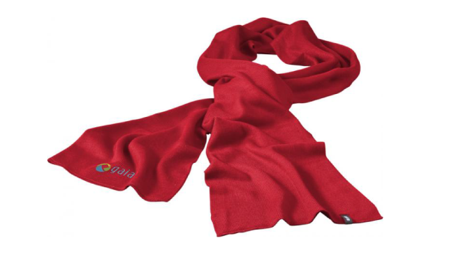 Double Layered Scarf Red