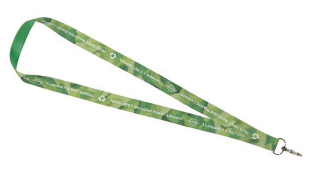 Double sided recycled PET lanyard (Branded)