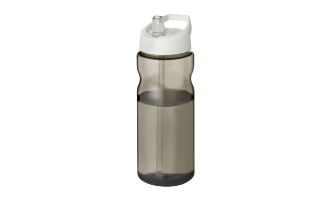 Eco 650 ml spout lid sport bottle (White and Black)