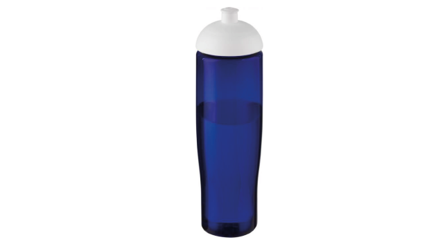 Eco 700ml sports bottle dome lid blue white