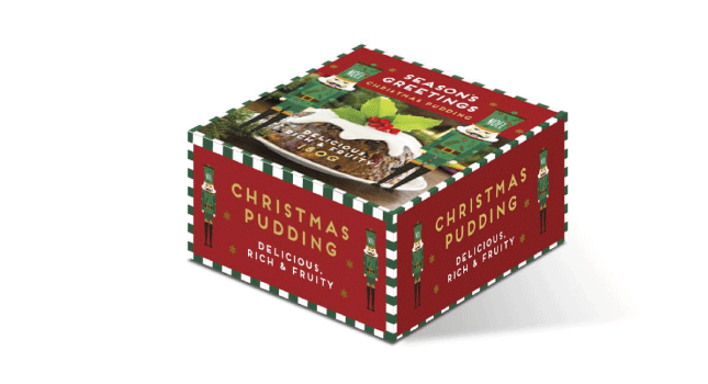 Eco Maxi Christmas Pudding Box closed