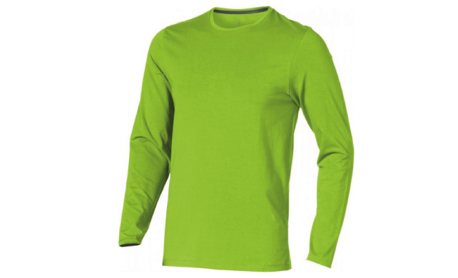 Long sleeve women's GOTS organic t shirt (Green)