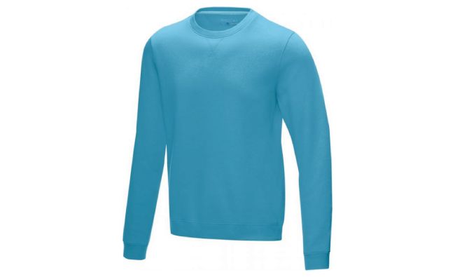 Men’s organic GRS recycled crewneck sweater Blue