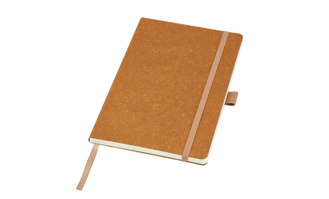 Recycled leather notebook