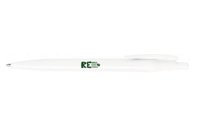 Recycled PET Ballpoint Pens White