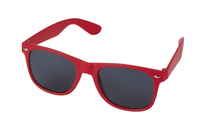 Recycled plastic sunglasses red