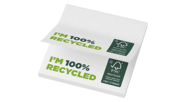 Remove  Recycled sticky notes 75 x 75mm