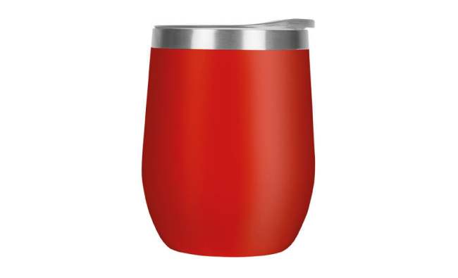 Reusable coffee cup red