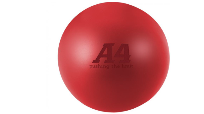 Round stress reliever Red