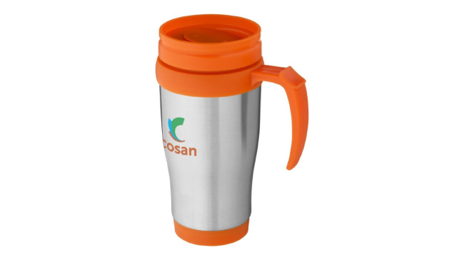 Sanibel 400 ml insulated mug orange