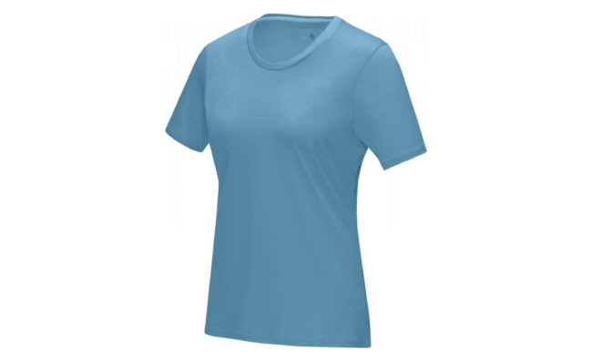 Short sleeve women’s GOTS organic t shirt Blue