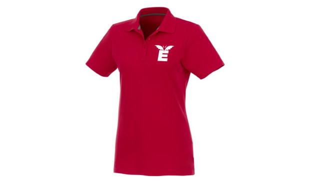 Short sleeve women's polo Red