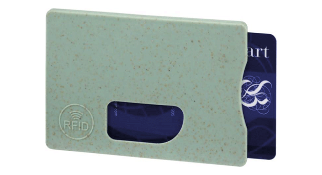 Straw card holder (mint)