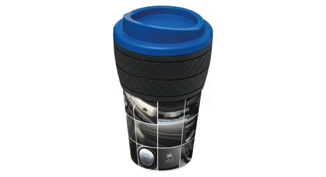 Tyre 350ml insulated tumbler blue