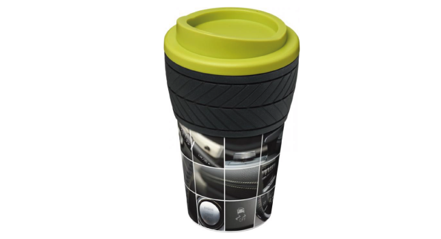Tyre 350ml insulated tumbler lime