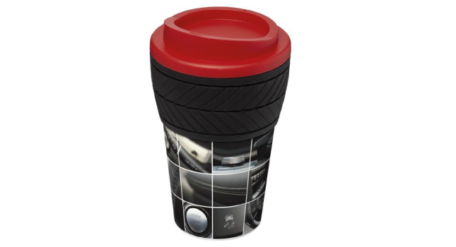 Tyre 350ml insulated tumbler red