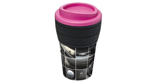 Tyre 350ml insulated tumbler pink