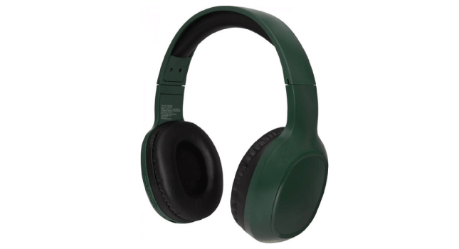 Wireless headphones with microphone green
