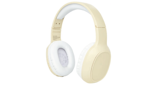 Wireless headphones with microphone ivory