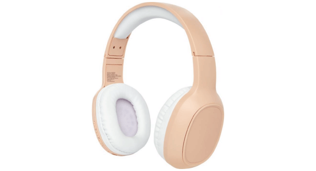 Wireless headphones with microphone pink