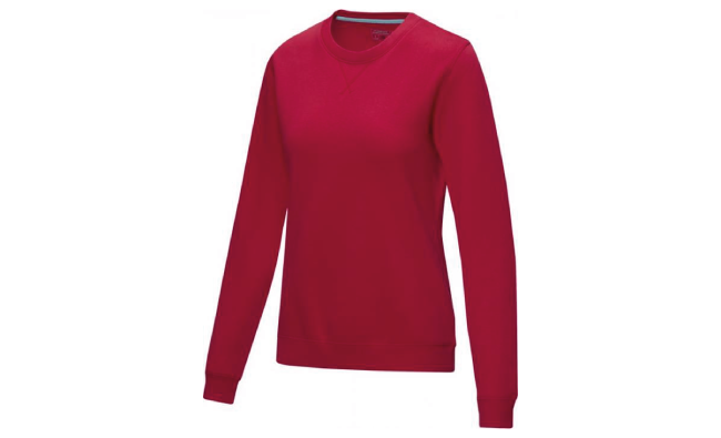 Women’s organic GRS recycled crewneck sweater Red